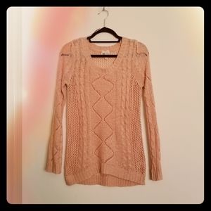 Pink Rose Knit Sweater
